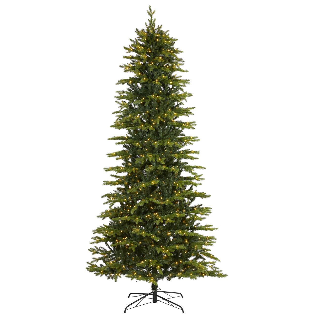 9ft. Pre-Light Belgium Fir Artificial Christmas Tree, Clear LED Lights
